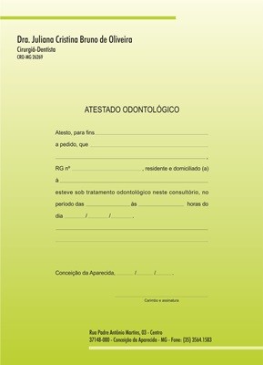 Atestado Odontologico - 0428