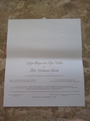 CONVITE DE CASAMENTO - 0544