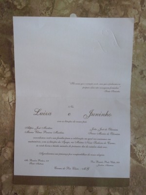 CONVITE DE CASAMENTO - 0531
