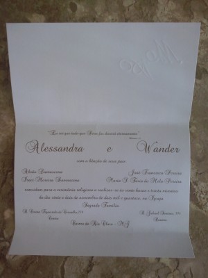 CONVITE DE CASAMENTO - 0530