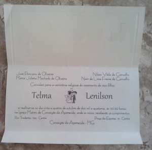 CONVITE DE CASAMENTO - 0520